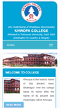Mobile Screenshot of khwopacollege.edu.np